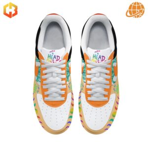 Coldplay Someone Special Air Force 1 shoes feature a bold, eye-catching design inspired by the band's hit song