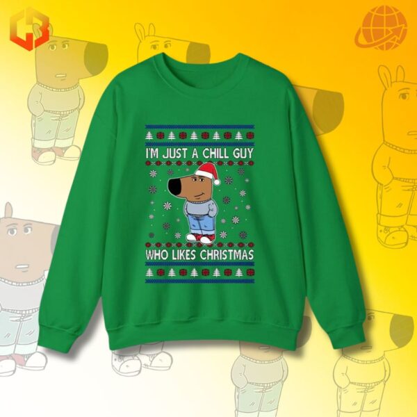 Cozy Christmas sweatshirt for chill holiday vibes.