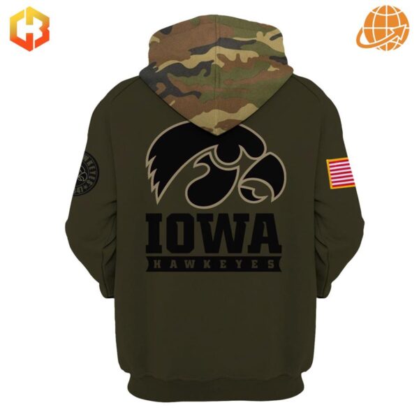 Official Iowa Hawkeyes Salute to Service apparel.