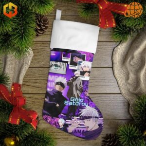 ring the excitement of Jujutsu Kaisen into your holiday season with the Jujutsu Kaisen Gojo Satoru Christmas Stocking, a perfect blend of festive spirit and anime fandom that will delight fans of all ages.