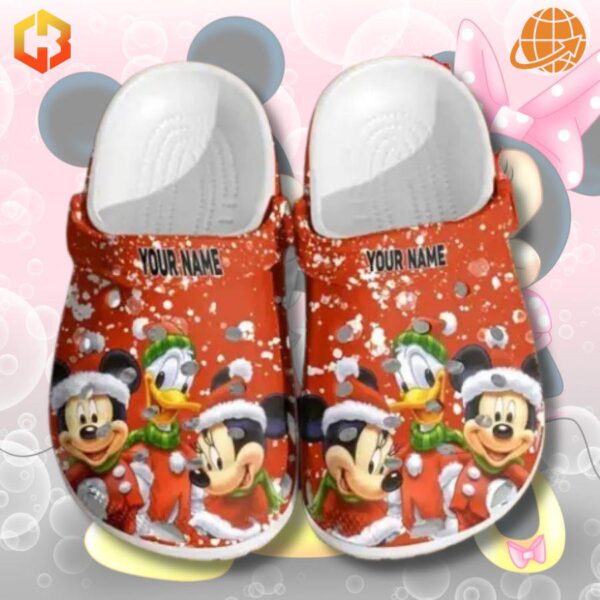 Step into the magic of Disney with the cheerful and personalized Mickey Minnie Mouse Custom Crocs Shoes