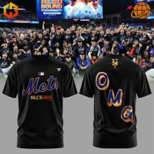 New York Mets NLCS "OMG" black shirt.