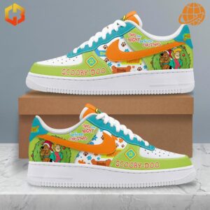 Scooby-Doo "Night Before Christmas" themed Nike Air Force 1 shoes