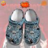 Suicideboys G59 Crocs Shoes Style 1 with light blue background and dark artistic symbols.