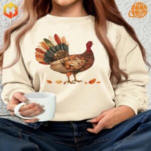 Turkey & Maple Leaf Thanksgiving Sweater fashionable