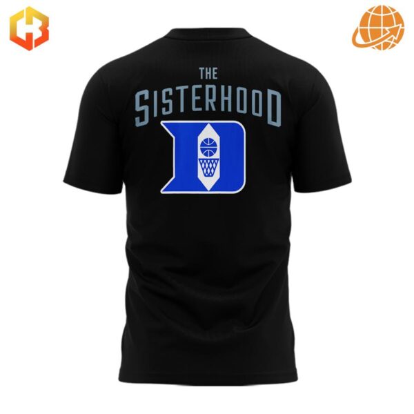 Duke Blue Devils Basketball The Sisterhood black t-shirt back design