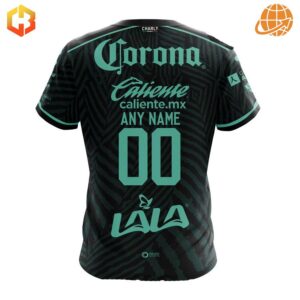 Rear view of Santos Laguna away jersey with "ANY NAME" and "00" displayed.