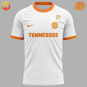 Close-up of Tennessee Lady Vols Basketball Shirt front, showing "TENNESSEE" text and logos.